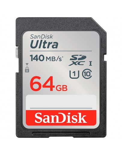 SANDISK Ultra 64GB SDXC Memory Card 140MB/s