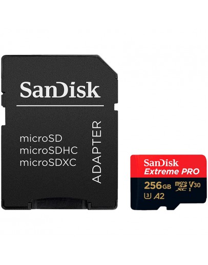 SANDISK Extreme PRO microSDXC 256GB + SD Adapter