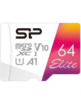 SILICON POWER Elite Colorful  64GB microSD,
