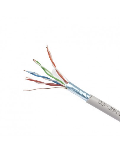 Кабел DeTech Network SFTP CAT5, Бял, С медно жило, 305m - 18406