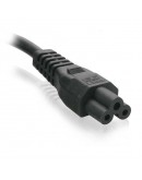 Захранващ кабел за лаптоп DeTech, 1.5m -18028
