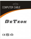 Захранващ кабел за компютър DeTech 1.2m - 18043
