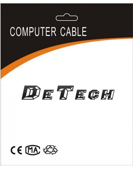 Аудио кабел DeTech M - F, 3.5мм, 1.5м - 18147
