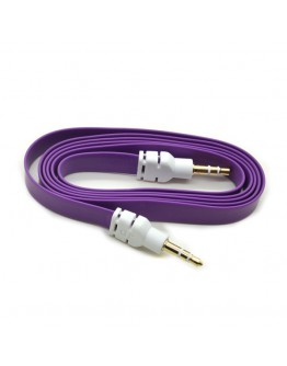 Аудио кабел DeTech 3.5mm М/М, Flat, 1m -18235