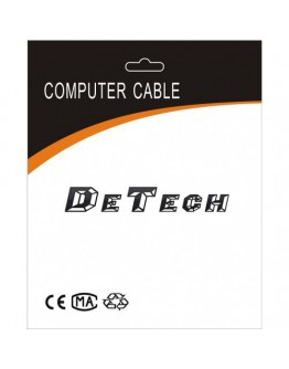 Аудио кабел DeTech 3.5 - 3RCA F,  25см  - 18216
