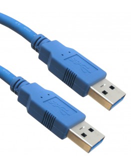 Кабел DeTech USB M / USB M 3.0 3m, Син - 18144