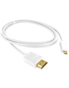 Кабел DeTech HDMI - HDMI Micro, 1.5m, Бял - 18136