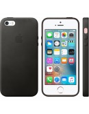 Apple iPhone SE Leather Case - Black