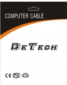 Кабел, DeTech, HDMI - HDMI M/М, 10m, Без ферит, Черен - 18309