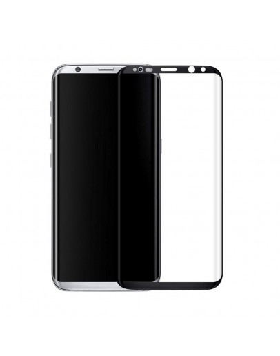 Стъклен протектор, No brand, За Samsung Galaxy S8, Full glue, 0.3mm, Черен - 52427