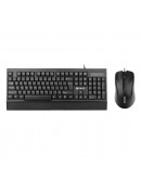 Комплект мишка и клавиатура Mixie X2000, Черен - 6123
