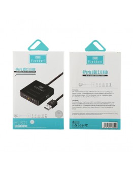 USB хъб Earldom HUB01, USB 2.0, 4 Порта, Различни цветове - 12063
