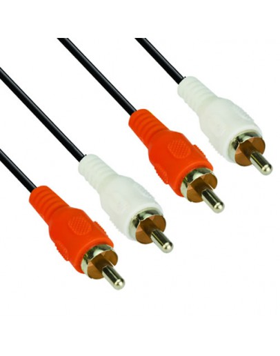 VCom Аудио Кабел RCA 2x M / RCA 2x M - CV022-3m