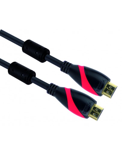 VCom Кабел HDMI M / M Ultra HD 4k2k Gold +2 Ferrite v1.4 ethernet 3D - CG525D-1.5m