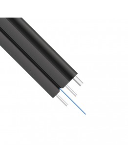 Оптичен кабел DeTech, FTTH, 1 влакно, Outdoor, 2000м, Черен - 18412