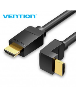 Vention Кабел HDMI Right Angle 90 Degree v2.0 M / M 4K/60Hz Gold - 2M Black - AARBH