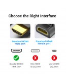 Vention Адаптер Adapter HDMI Right Angle 90 Degree M/F - AIOB0