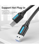 Vention Кабел USB 3.0 AM / BM - 1.5M Black - COOBG