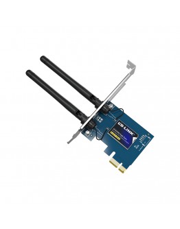Безжичен мрежов адаптер LB-LINK BL-P650H, PCI-E, 650Mbps, 2.4/5Ghz, 2 x 6dBi, Син - 19048
