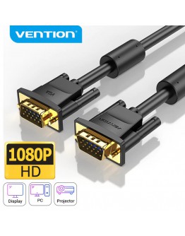 Vention Кабел за монитор Cable VGA HD15 M / M 2.0m Gold Plated, 2 Ferrites - DAEBH