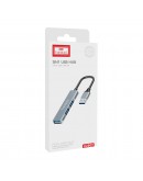 USB хъб Earldom ET-HUB09, USB 3.0, 3 Порта, Сив - 40218