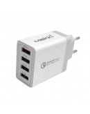 Makki бързо зарядно Fast Charger - QC3.0+3xUSB 30W White - MAKKI-QC48W4