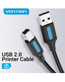 Vention Кабел USB 2.0 A Male to B Male, Black 0.5m - COQBD