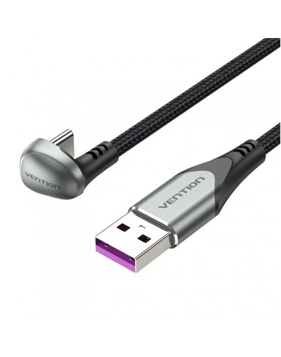 Vention Кабел USB 3.1 Type-C / USB 2.0 AM - 1.5M Black U-Shaped, Aluminum Alloy 5A - COHHG