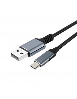 VCom Кабел USB 3.1 Micro type C / USB 2.0 AM Black - CU405M-1.8m