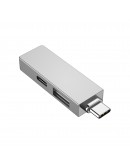 USB хъб WiWu T02 Pro, Type-C, 3 Порта, USB 3.0, Сив - 17755