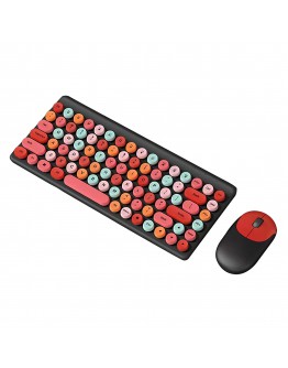 Комплект мишка и клавиатура No brand QW02, Безжични, Многоцветен - 6158