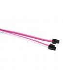 1stPlayer комплект удължителни кабели Custom Modding Cable Kit Pink/White - ATX24P, EPS, PCI-e - PKW-001