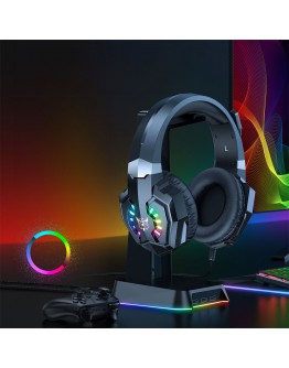 Слушалки Onikuma X32, За компютър, Микрофон, Подсветка, 3.5mm, USB, Черен - 20743