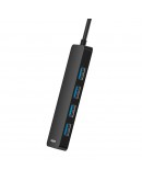 USB хъб Baseus UltraJoy, 4 Порта, USB към 4xUSB 3.0, 1.0m, Черен - 12075