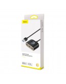 USB хъб Baseus Square round, 4 Порта, USB към 3xUSB 2.0, 1xUSB 3.0, 1.0m, Черен - 12077