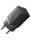 Мрежово зарядно устройство Baseus GaN5 Pro Fast Charger, 40W, 2 x Type-C F, Черен - 40408
