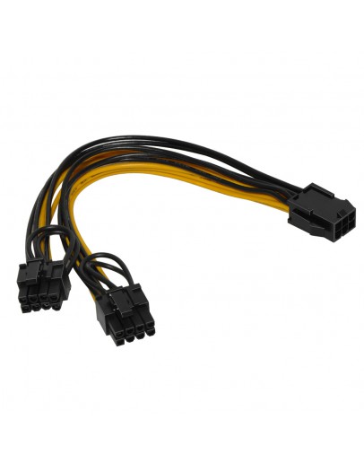 Makki Mining PCI-E Splitter 6pin -> 2x 8pin - MAKKI-CABLE-PCIE6-TO-2x8