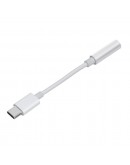 Makki преходник Adapter Type-C M to 3.5mm audio jack 4P F, White - MAKKI-CBL-C-AUDIO-WH