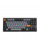 Marvo механична клавиатура Gaming Mechanical Keyboard KG980-B - RGB, Blue switches, TKL