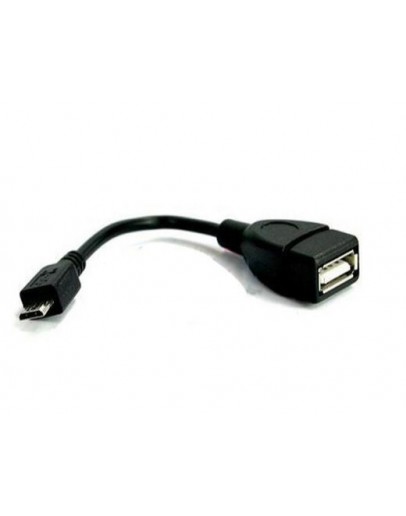 VCom Кабел OTG USB AF / Micro USB Black - CU226-0.2m