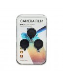 Стъклен протектор за камера DeTech, за iPhone 15, Черен - 52728