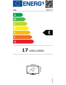 Монитор Acer SB242YEbi 23.8 IPS Wide, LED, ZeroFrame, FHD 