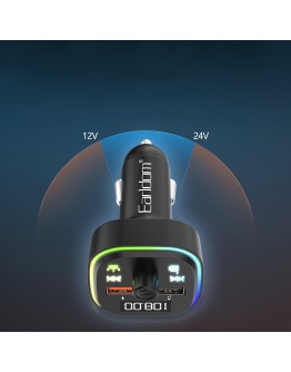 FM Трансмитер Earldom ET-M85, Bluetooth, USB, 3.1A, Черен - 17772