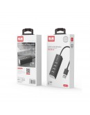 USB хъб Earldom ET-HUB14, USB 2.0, 4 Порта, Черен - 12067