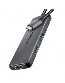 AXAGON HMC-5H8K USB 5Gbps hub, 2x USB-A, USB-C,