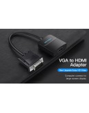 Vention адаптер Adapter VGA to HDMI with sound - Active converter with AUX-in and Micro USB power - ACNBB