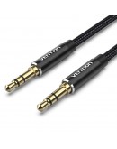 Vention Аудио Кабел 3.5mm Audio Cable  M/M Cotton Braided 1.5m - BAWBG