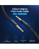 Vention Аудио Кабел 3.5mm Audio Cable  M/M Cotton Braided 1.5m - BAWBG