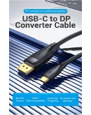 Vention кабел Cable Type-C to DisplayPort - 1.5m 8K Black - CGYBG