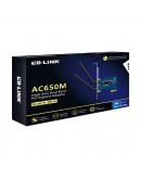 Безжичен мрежов адаптер LB-LINK BL-P650H, PCI-E, 650Mbps, 2.4/5Ghz, 2 x 6dBi, Син - 19048